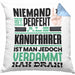 Kanufahrer Geschenk Kissen mit Füllung 40x40 Lustige Geschenkidee für Kanufahrer Geburtstag Niemand Ist Perfekt Aber Als Kanufahrer Ist Man Nah Dran (Grau) Blau Trendation