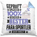 Para-Sportler Geschenk Lustiger Spruch für Para-Sportler Geschenkidee Bester Para-Sportler Der WeltKissen mit Füllung 40x40 (Grau) Blau Trendation