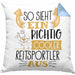 Reitsportler Kissen mit Füllung 40x40 So Sieht Ein Richtig Cooler Reitsportler Aus Geschenk Lustiger Spruch Geschenkidee (Grau) Blau Trendation