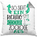 Zoologe Kissen mit Füllung 40x40 Geschenk So Sieht Ein RIchtig Cooler Zoologe Aus Geschenkidee Lustiger Spruch Geburtstag (Grau) Grau Trendation