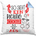 DJ Kissen mit Füllung 40x40 Geschenk So Sieht Ein RIchtig Cooler DJ Aus Geschenkidee Lustiger Spruch Geburtstag (Grau) Blau Trendation