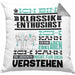 Klassik-Enthusiast Geschenk Kissen mit Füllung 40x40 Lustige Geschenkdiee für einen Klassik-Enthusiast Geburtstag Ich Bin Klassik-Enthusiast Ich Kann Es Dir Erklären Aber Nicht Für Dich Verstehen (Grau) Grau Trendation