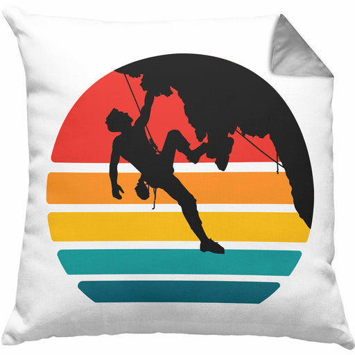 Bouldern Kissen mit Füllung 40x40 Klettern Grafik Geschenk für Kletterfans Boulderer (Grau) Grau Trendation