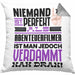 Abenteuerfilmer Geschenk Kissen mit Füllung 40x40 Lustige Geschenkidee für Abenteuerfilmer Geburtstag Niemand Ist Perfekt Aber Als Abenteuerfilmer Ist Man Nah Dran (Grau) Grau Trendation