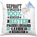 Paddelboard-Lehrer Geschenk Lustiger Spruch für Paddelboard-Lehrer Geschenkidee Bester Paddelboard-Lehrer Der WeltKissen mit Füllung 40x40 (Grau) Blau Trendation