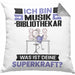 Musikbibliothekar Kissen mit Füllung 40x40 Geschenk für Musikbibliothekar Geburtstag Lustiger Spruch Was Ist Deine Superkraft (Grau) Grau Trendation