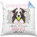 Border Collies Besitzer Kissen mit Füllung 40x40 Geschenk Lustiger Spruch Geschenkidee Besitzerin Ich Bin Nicht toll Aber Mein Border Collies Ist Es (Grau) Blau Trendation