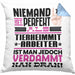 Tierheimmitarbeiter Geschenk Kissen mit Füllung 40x40 Lustige Geschenkidee für Tierheimmitarbeiter Geburtstag Niemand Ist Perfekt Aber Als Tierheimmitarbeiter Ist Man Nah Dran (Grau) Blau Trendation