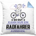 Radfahrer Geschenk Kissen mit Füllung 40x40 So Gut Kann Nur Ein Radfahrer Aussehen Geschenkidee (Grau) Blau Trendation
