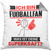 Fußballfan Kissen mit Füllung 40x40 Geschenk für Fußballfan Geburtstag Lustiger Spruch Was Ist Deine Superkraft (Grau) Grau Trendation