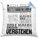 Reitstundenlehrer Geschenk Kaffee-Kissen mit Füllung 40x40 Geschenkidee für Reitstundenlehrer Ich Bin Reitstundenlehrer Ich Kann Es Dir Erklären Jedoch Nicht Für Dich Verstehen Spruch Lustig (Grau) Blau Trendation
