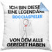 Bocciapieler Geschenk Kissen mit Füllung 40x40 Lustige Geschenkidee Geburtstag für Bocciapieler Ich Bin Dieser Legendäre Bocciapieler Von Dem Alle Geredet Haben (Grau) Blau Trendation