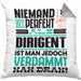 Dirigent Geschenk Kissen mit Füllung 40x40 Lustige Geschenkidee für Dirigent Geburtstag Niemand Ist Perfekt Aber Als Dirigent Ist Man Nah Dran (Grau) Grau Trendation