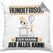 Hundefrisör Kissen mit Füllung 40x40 Geschenk für Hundefrisör Der Mann Der Alles Kann Geschenkidee zum Geburtstag (Grau) Grau Trendation