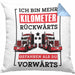 Lustige Kissen mit Füllung 40x40 LKW-Fahrer Geschenk Geschenkidee LKW Spruch (Grau) Blau Trendation