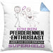 Pferderennen-Enthusiast Geschenk Kissen mit Füllung 40x40 Ich Bin Pferderennen-Enthusiast Aber Sag Doch Einfach Superheld Lustige Geschenkdiee für Pferderennen-Enthusiast (Grau) Blau Trendation