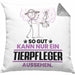 Tierpfleger Geschenk Kissen mit Füllung 40x40 So Gut Kann Nur Ein Tierpfleger Aussehen Geschenkidee (Grau) Grau Trendation