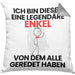 Enkel Geschenk Kissen mit Füllung 40x40 Lustige Geschenkidee Geburtstag für Enkel Ich Bin Dieser Legendäre Enkel Von Dem Alle Geredet Haben (Grau) Grau Trendation