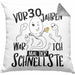30er Geburtstag Kissen mit Füllung 40x40 Geschenk Mann Männer vor 30 Jahren War Ich Mal Der Schnellste (Grau) Grau Trendation