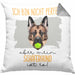 Schäferhund Besitzer Kissen mit Füllung 40x40 Geschenk Lustiger Spruch Geschenkidee Besitzerin Ich Bin Nicht toll Aber Mein Schäferhund Ist Es (Grau) Grau Trendation