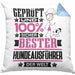 Hundeausführer Geschenk Lustiger Spruch für Hundeausführer Geschenkidee Bester Hundeausführer Der WeltKissen mit Füllung 40x40 (Grau) Blau Trendation
