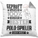 Polo-Spieler Geschenk Lustiger Spruch für Polo-Spieler Geschenkidee Bester Polo-Spieler Der WeltKissen mit Füllung 40x40 (Grau) Grau Trendation