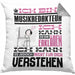 Musikredakteur Geschenk Kissen mit Füllung 40x40 Lustige Geschenkdiee für einen Musikredakteur Geburtstag Ich Bin Musikredakteur Ich Kann Es Dir Erklären Aber Nicht Für Dich Verstehen (Grau) Grau Trendation