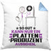 Plattenproduzent Geschenk Kissen mit Füllung 40x40 So Gut Kann Nur Ein Plattenproduzent Aussehen Geschenkidee (Grau) Blau Trendation