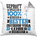 Outdoor-Yoga-Lehrer Geschenk Lustiger Spruch für Outdoor-Yoga-Lehrer Geschenkidee Bester Outdoor-Yoga-Lehrer Der WeltKissen mit Füllung 40x40 (Grau) Grau Trendation
