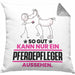 Pferdepfleger Geschenk Kissen mit Füllung 40x40 So Gut Kann Nur Ein Pferdepfleger Aussehen Geschenkidee (Grau) Grau Trendation