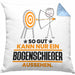 Bogenschießer Geschenk Kissen mit Füllung 40x40 So Gut Kann Nur Ein Bogenschießer Aussehen Geschenkidee (Grau) Blau Trendation