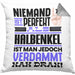 Halbenkel Geschenk Kissen mit Füllung 40x40 Lustige Geschenkidee für Halbenkel Geburtstag Niemand Ist Perfekt Aber Als Halbenkel Ist Man Nah Dran (Grau) Grau Trendation