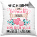 Freundin Kissen mit Füllung 40x40 Geschenk Lustiger Spruch Geschenkidee Ich Bin Die Verrückte Freundin Von Der Alle Geredet Haben (Grau) Grau Trendation