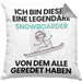 Snowboarder Geschenk Kissen mit Füllung 40x40 Lustige Geschenkidee Geburtstag für Snowboarder Ich Bin Dieser Legendäre Snowboarder Von Dem Alle Geredet Haben (Grau) Grau Trendation