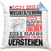 Musikerziehung Geschenk Kissen mit Füllung 40x40 Lustige Geschenkdiee für einen Musikerziehung Geburtstag Ich Bin Musikerziehung Ich Kann Es Dir Erklären Aber Nicht Für Dich Verstehen (Grau) Blau Trendation