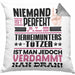 Tierheimunterstützer Geschenk Kissen mit Füllung 40x40 Lustige Geschenkidee für Tierheimunterstützer Geburtstag Niemand Ist Perfekt Aber Als Tierheimunterstützer Ist Man Nah Dran (Grau) Grau Trendation