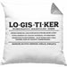 Lustige Kissen mit Füllung 40x40 für Logistiker Spruch Geschenkidee Logistik (Grau) Grau Trendation