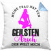 Meine Frau Hat Den Geilsten Arsch Der Welt Mich Kissen mit Füllung 40x40 Geschenkidee (Grau) Blau Trendation