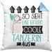Tänzerin Geschenk Kissen mit Füllung 40x40 Lustig Geschenkidee für Tänzerin Geburtstag So Sieht Eine Richtig Coole Tänzerin Aus Frauen Spruch (Grau) Blau Trendation