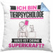 Tierpsychologe Kissen mit Füllung 40x40 Geschenk für Tierpsychologe Geburtstag Lustiger Spruch Was Ist Deine Superkraft (Grau) Blau Trendation