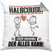 Halbcousin Kissen mit Füllung 40x40 Geschenk für Halbcousin Der Mann Der Alles Kann Geschenkidee zum Geburtstag (Grau) Grau Trendation