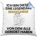 Bergführer Geschenk Kissen mit Füllung 40x40 Lustige Geschenkidee Geburtstag für Bergführer Ich Bin Dieser Legendäre Bergführer Von Dem Alle Geredet Haben (Grau) Blau Trendation