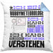 Hobbymeteorologe Geschenk Kaffee-Kissen mit Füllung 40x40 Geschenkidee für Hobbymeteorologe Ich Bin Hobbymeteorologe Ich Kann Es Dir Erklären Jedoch Nicht Für Dich Verstehen Spruch Lustig (Grau) Blau Trendation