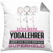 Yogalehrer Geschenk Kissen mit Füllung 40x40 Ich Bin Yogalehrer Aber Sag Doch Einfach Superheld Lustige Geschenkdiee für Yogalehrer (Grau) Grau Trendation