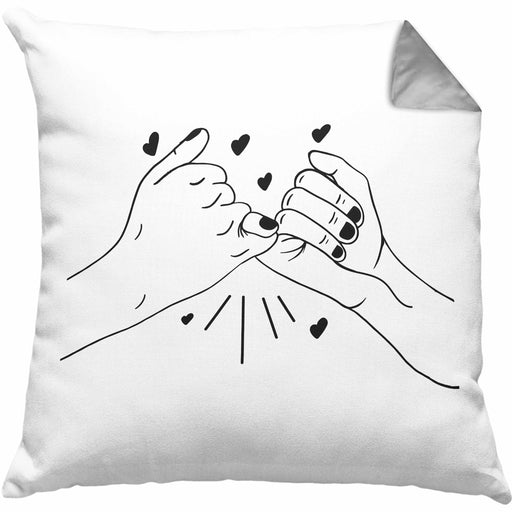Beste Freundin Kissen mit Füllung 40x40 Geschenk BFF Best Friends Kissen mit Füllung 40x40 Geschenkidee (Grau) Grau Trendation