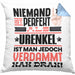 Urenkel Geschenk Kissen mit Füllung 40x40 Lustige Geschenkidee für Urenkel Geburtstag Niemand Ist Perfekt Aber Als Urenkel Ist Man Nah Dran (Grau) Blau Trendation