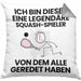 Squash-Spieler Geschenk Kissen mit Füllung 40x40 Lustige Geschenkidee Geburtstag für Squash-Spieler Ich Bin Dieser Legendäre Squash-Spieler Von Dem Alle Geredet Haben (Grau) Grau Trendation