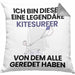 Kitesurfer Geschenk Kissen mit Füllung 40x40 Lustige Geschenkidee Geburtstag für Kitesurfer Ich Bin Dieser Legendäre Kitesurfer Von Dem Alle Geredet Haben (Grau) Grau Trendation