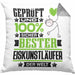 Eiskunstläufer Geschenk Lustiger Spruch für Eiskunstläufer Geschenkidee Bester Eiskunstläufer Der WeltKissen mit Füllung 40x40 (Grau) Grau Trendation
