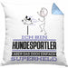 Hundesportler Geschenk Kissen mit Füllung 40x40 Ich Bin Hundesportler Aber Sag Doch Einfach Superheld Lustige Geschenkdiee für Hundesportler (Grau) Blau Trendation